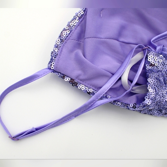 Formal Sequin Lavender Dress (L, NWT) - Picture 10 of 10